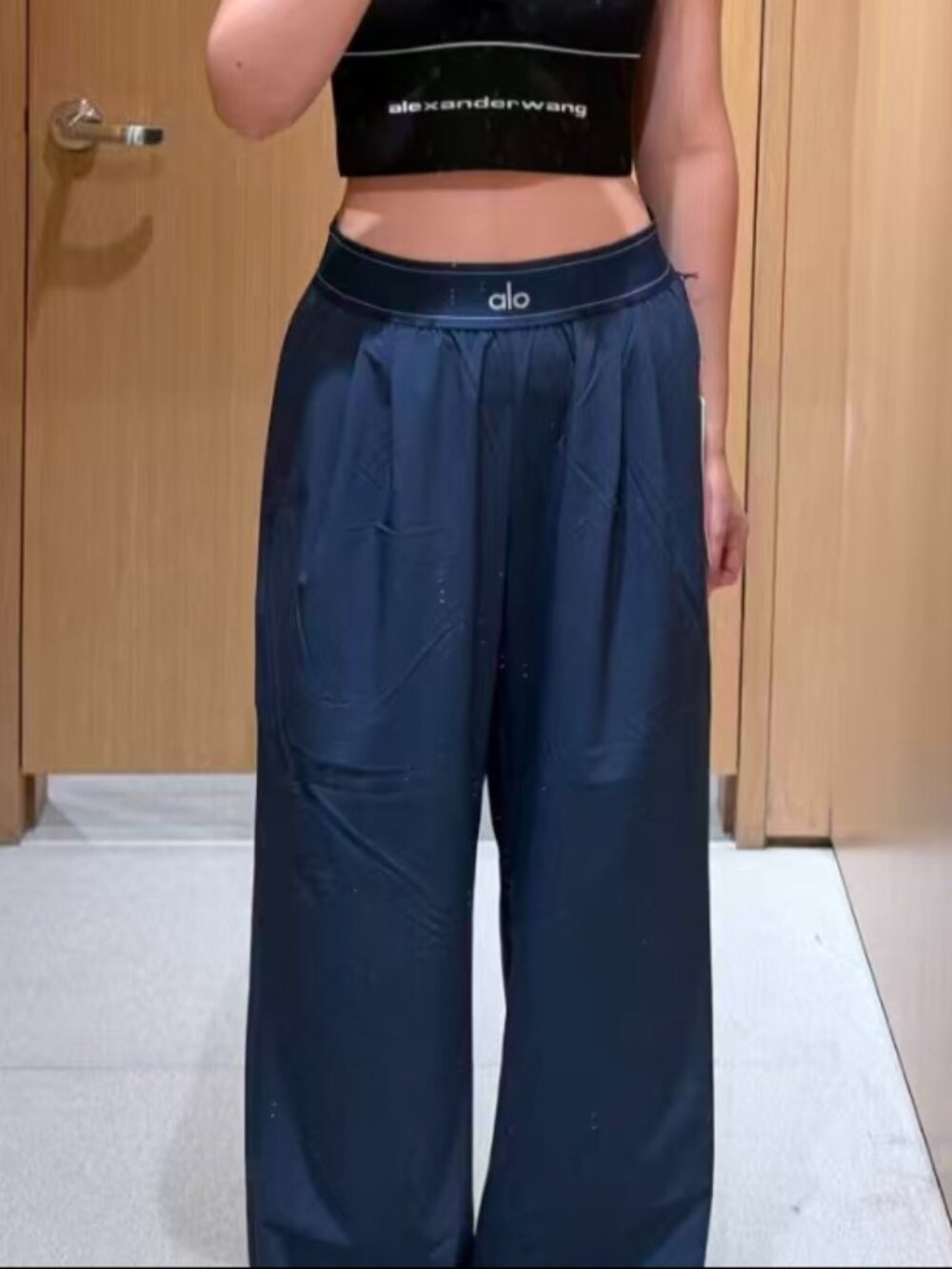 ALO Yoga Suit Up Relaxed Fit Trouser✨(Navy/Regular)Comfortable&Chic🗺SizeXS/S
